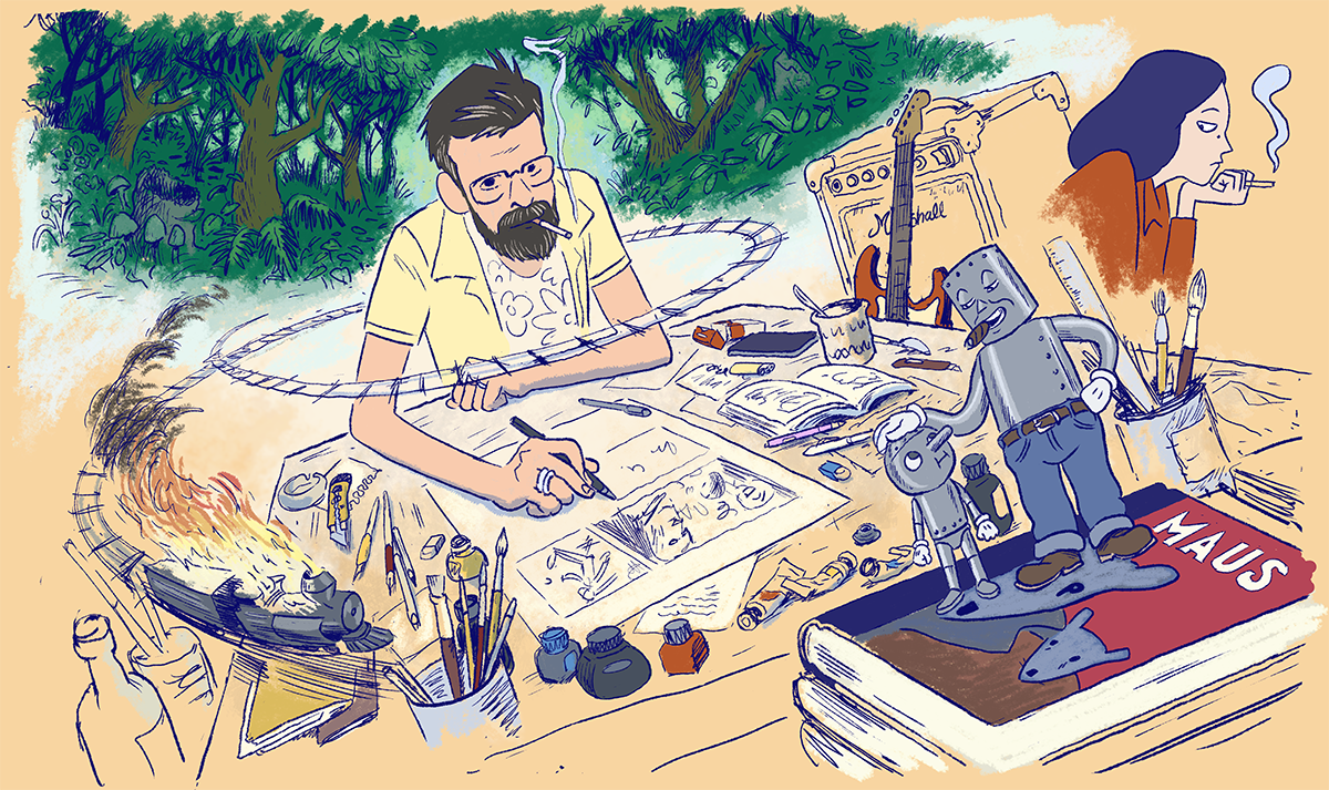 Illustration de Winshluss par ©Sylvain Cabot